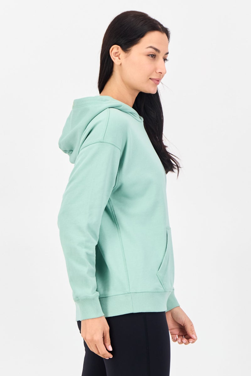 New Balance Women Sportswear Fit Long Sleeve Outdoor Hoodie, Mint Green - Image 3